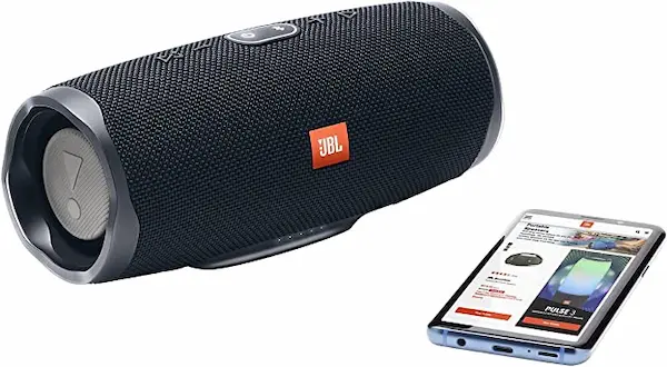 jbl charge 4 speaker and a smart phone